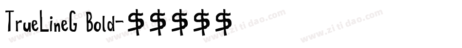 TrueLineG Bold字体转换